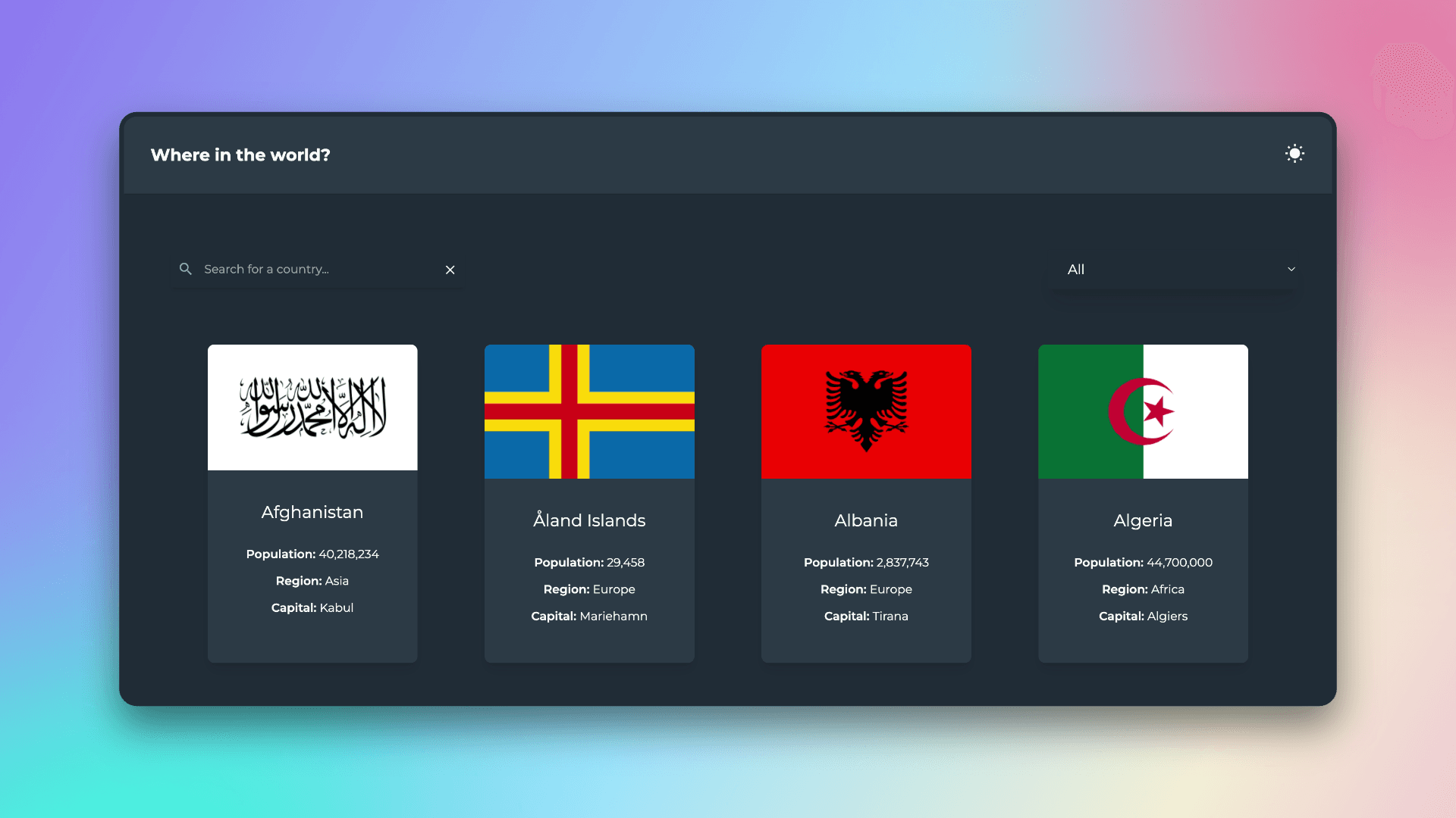 REST Countries API